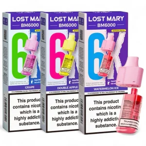 LOST MARY BM6000 REFILL PODS FLAVOURS